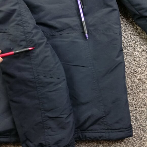 LL Bean Jacket Full-Zip Thinsulate Hooded Boys XL 18 Black Packable Hood 271259 - Picture 10 of 12